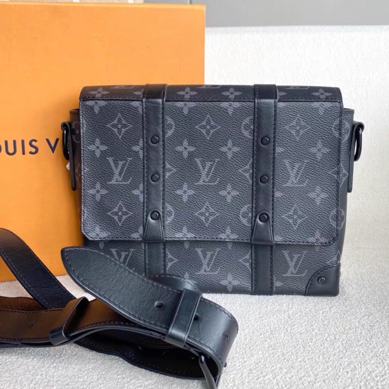 LV Trunk黑武士盒子包 芯片款 尺寸24*19*6 黑老花-10