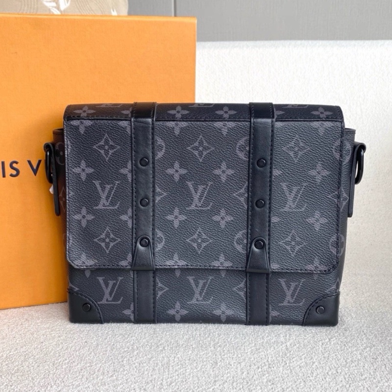 LV Trunk黑武士盒子包 芯片款 尺寸24*19*6 黑老花-11