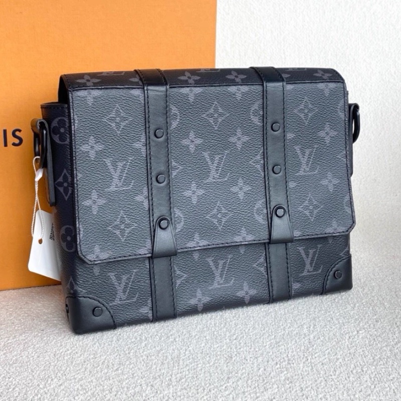 LV Trunk黑武士盒子包 芯片款 尺寸24*19*6 黑老花-15