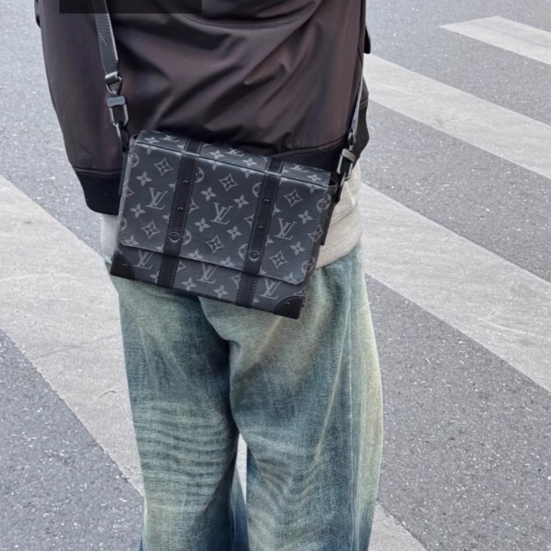 LV Trunk黑武士盒子包 芯片款 尺寸24*19*6 黑老花-18