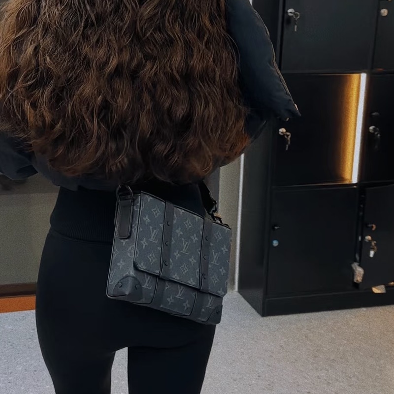 LV Trunk黑武士盒子包 芯片款 尺寸24*19*6 黑老花-21