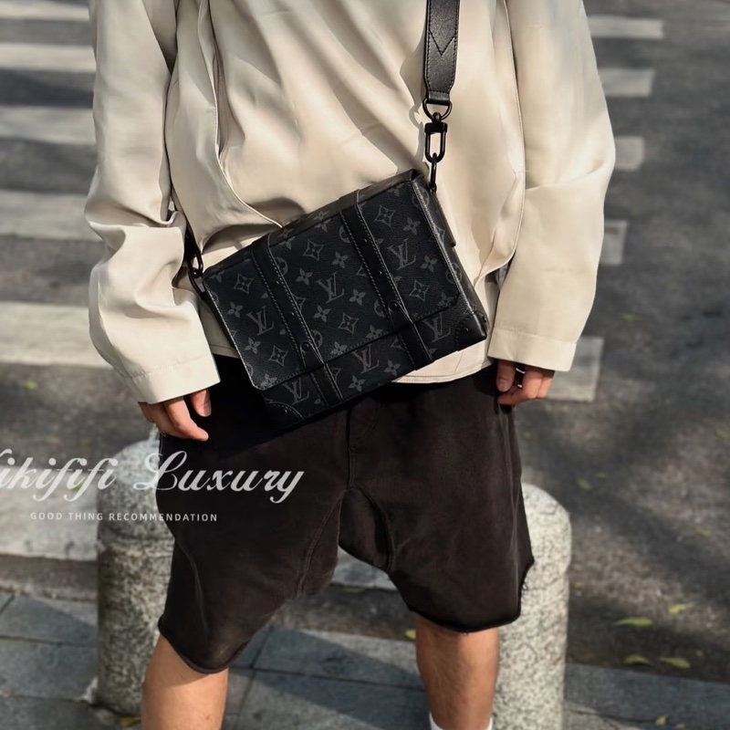 LV Trunk黑武士盒子包 芯片款 尺寸24*19*6 黑老花-24