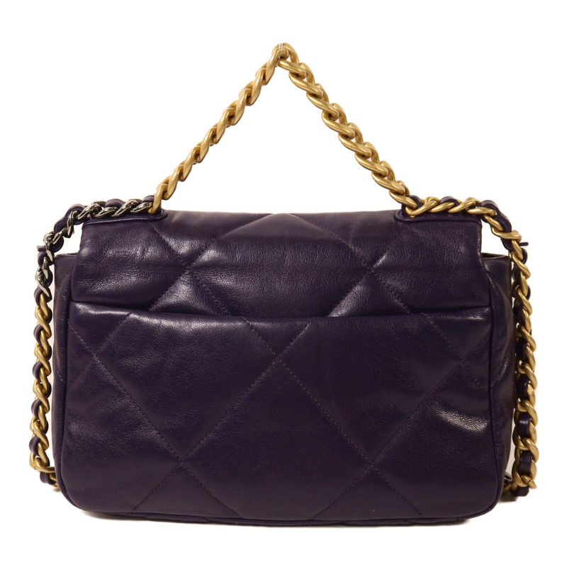 CHANEL 羊皮皮革C19 Small手挽肩背兩用袋-1