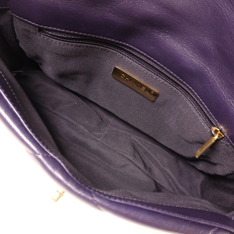 CHANEL 羊皮皮革C19 Small手挽肩背兩用袋-4