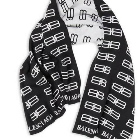 BALENCIAGA BB Monogram Icon 2用 披肩/毯子