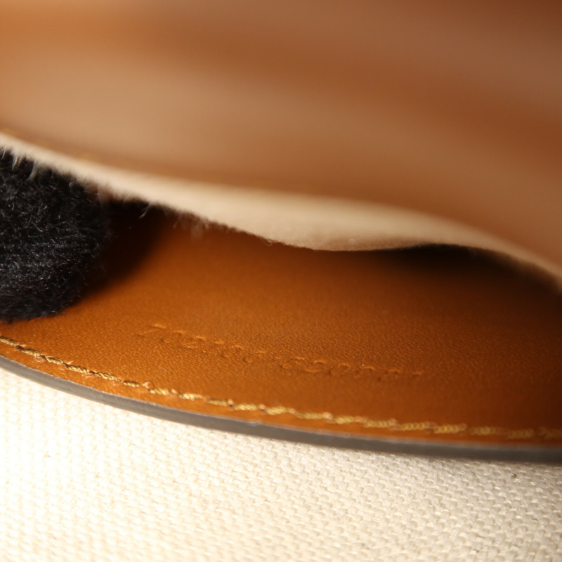 GUCCI 牛皮皮革Bamboo Mini金扣手挽肩背兩用袋-6