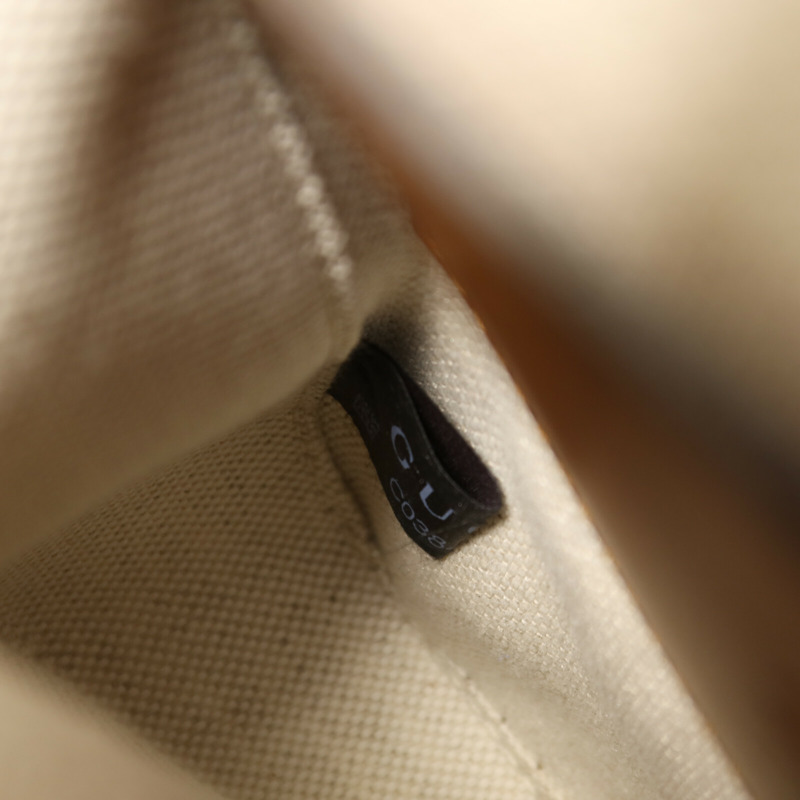 GUCCI 牛皮皮革Bamboo Mini金扣手挽肩背兩用袋-7