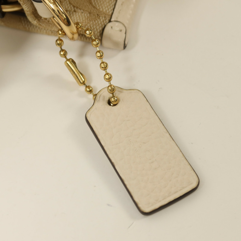COACH 帆布/牛皮皮革2 Way Shoulder金扣手挽肩背兩用袋-8
