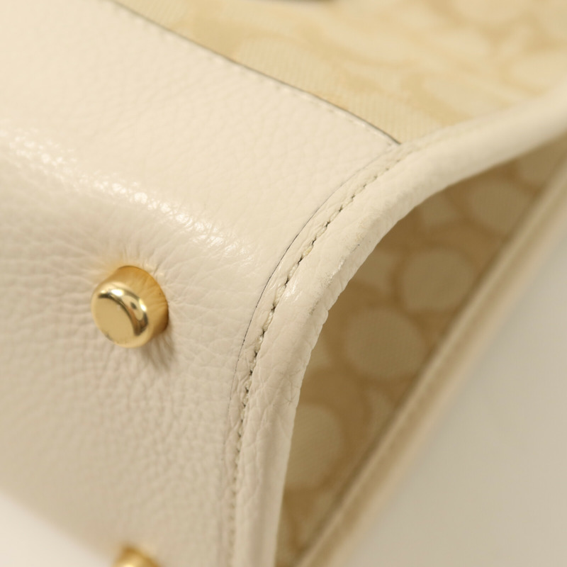 COACH 帆布/牛皮皮革2 Way Shoulder金扣手挽肩背兩用袋-13