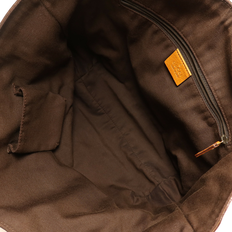 GUCCI 帆布Hand Bag金扣手挽袋-4