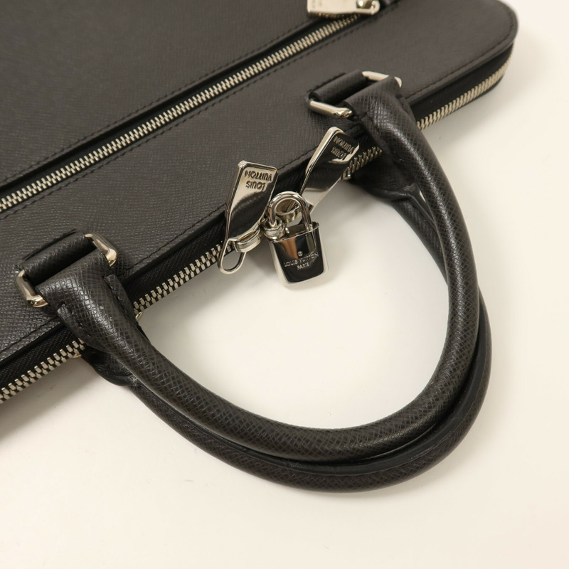 LOUIS VUITTON Taiga Porte Documents Slim銀扣公事包-8