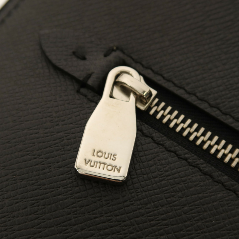 LOUIS VUITTON Taiga Porte Documents Slim銀扣公事包-10