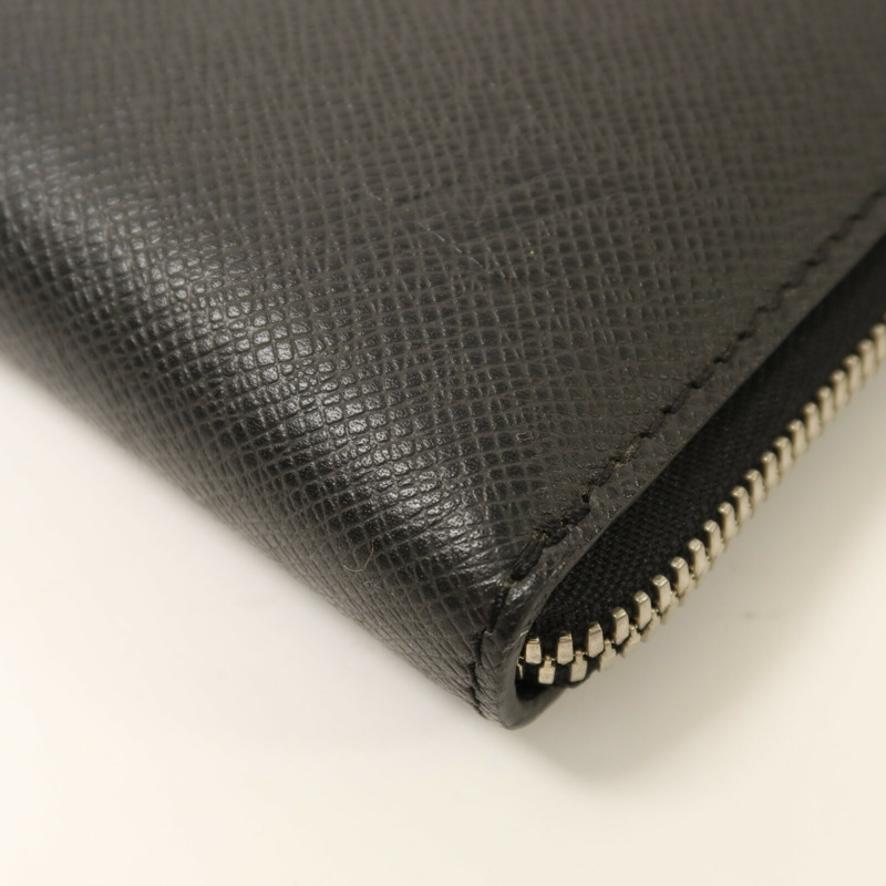 LOUIS VUITTON Taiga Porte Documents Slim銀扣公事包-12