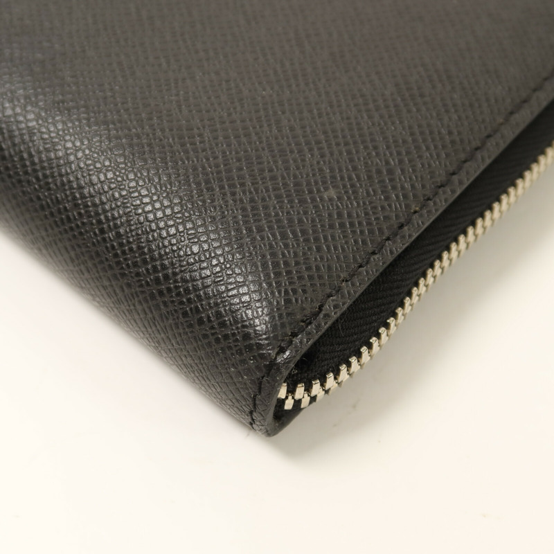 LOUIS VUITTON Taiga Porte Documents Slim銀扣公事包-14