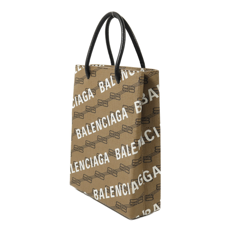 BALENCIAGA 塗層帆布/牛皮皮革2 way Shoulder金扣手挽肩背兩用袋-2