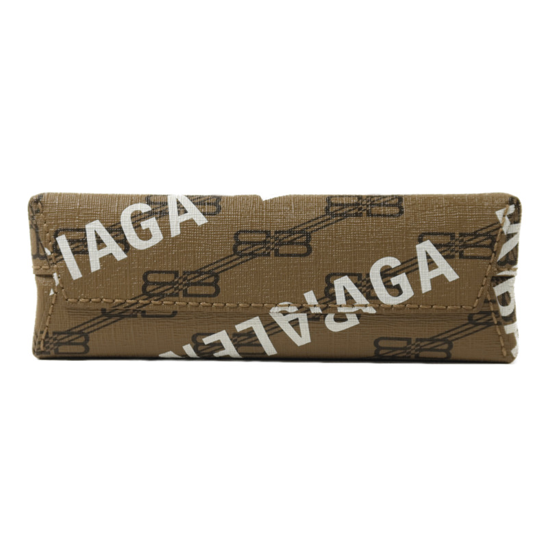 BALENCIAGA 塗層帆布/牛皮皮革2 way Shoulder金扣手挽肩背兩用袋-3