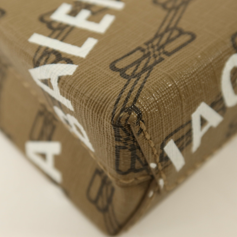 BALENCIAGA 塗層帆布/牛皮皮革2 way Shoulder金扣手挽肩背兩用袋-10