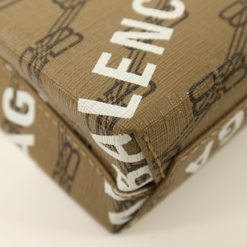 BALENCIAGA 塗層帆布/牛皮皮革2 way Shoulder金扣手挽肩背兩用袋-12