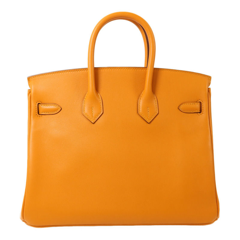 HERMES Swift皮革Birkin 25金扣手挽袋Apricot-1