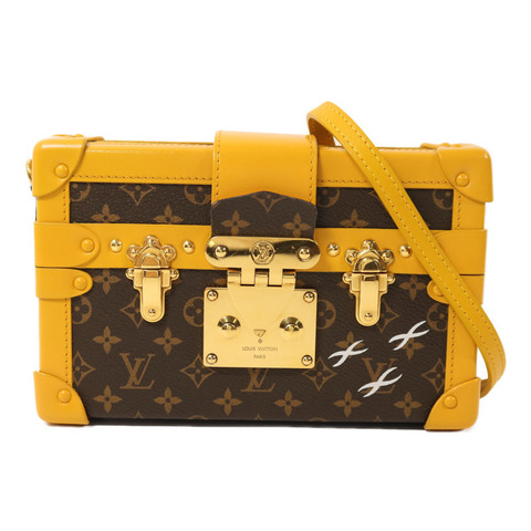 LOUIS VUITTON Monogram Petite Malle金扣肩背袋