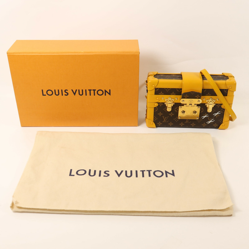 LOUIS VUITTON Monogram Petite Malle金扣肩背袋-8