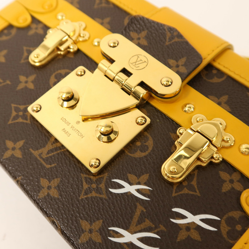 LOUIS VUITTON Monogram Petite Malle金扣肩背袋-9
