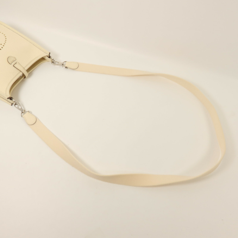 HERMES Clemence皮革Evelyne TPM銀扣肩背袋Nata-7