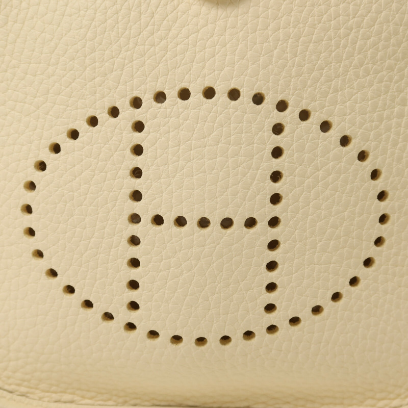 HERMES Clemence皮革Evelyne TPM銀扣肩背袋Nata-10