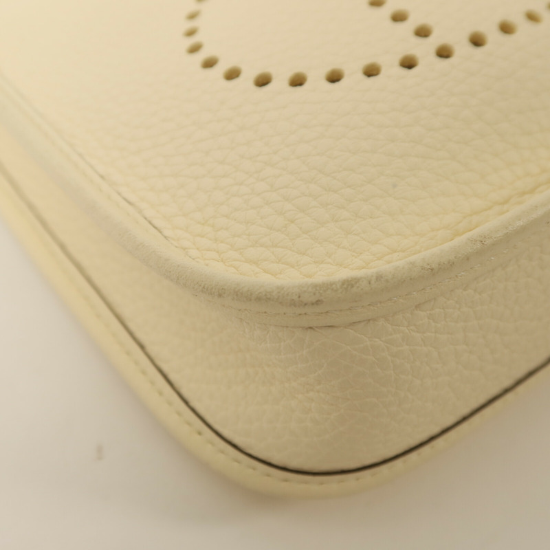 HERMES Clemence皮革Evelyne TPM銀扣肩背袋Nata-11