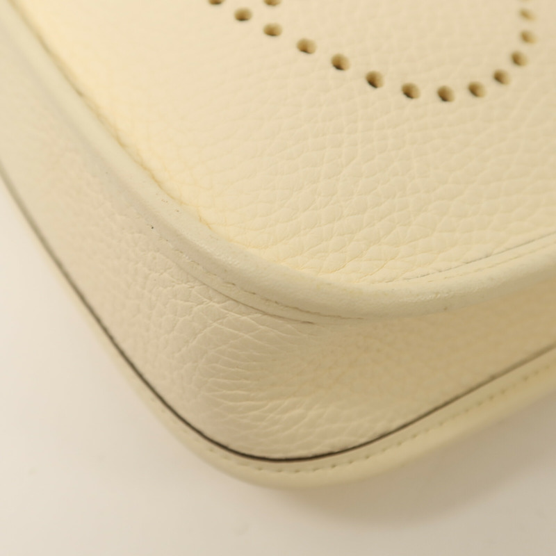 HERMES Clemence皮革Evelyne TPM銀扣肩背袋Nata-12