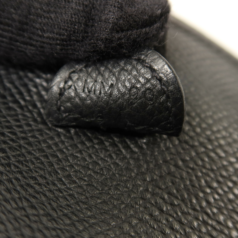 HERMES Epsom皮革Evelyne TPM銀扣肩背袋Noir-6