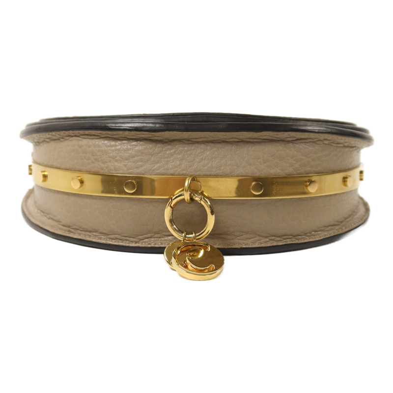 Chloe 牛皮皮革Nile Minaudiere Bracelet Bag金扣手挽肩背兩用袋-3
