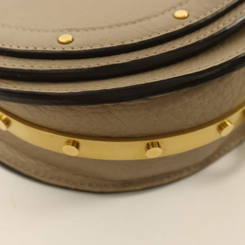 Chloe 牛皮皮革Nile Minaudiere Bracelet Bag金扣手挽肩背兩用袋-9
