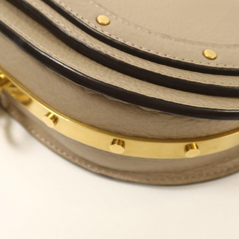 Chloe 牛皮皮革Nile Minaudiere Bracelet Bag金扣手挽肩背兩用袋-10