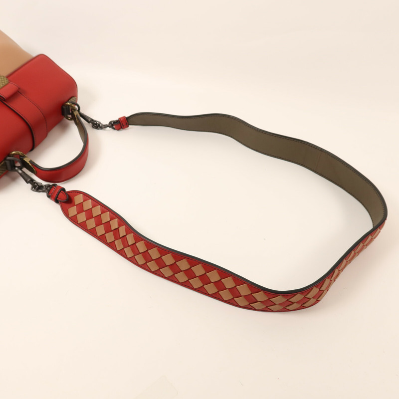 BOTTEGA VENETA 羊皮皮革2 way Shoulder手挽肩背兩用袋-7