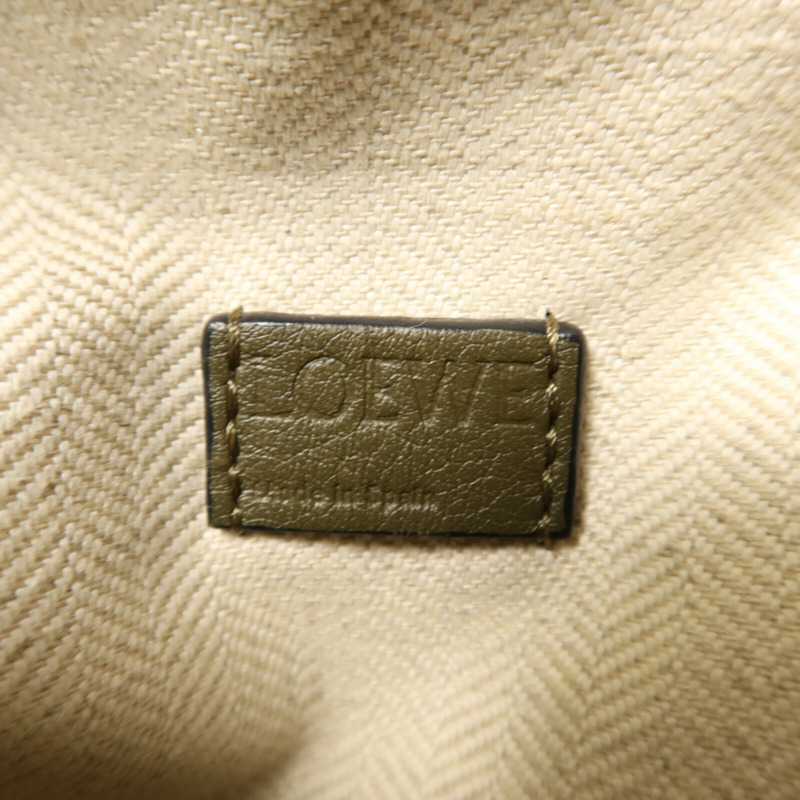 LOEWE 牛皮皮革Mini Puzzle金扣手挽肩背兩用袋-5