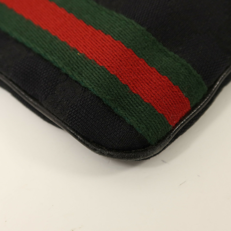 GUCCI 帆布Shoulder Bag金扣肩背袋-10