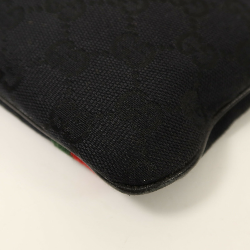 GUCCI 帆布Shoulder Bag金扣肩背袋-11