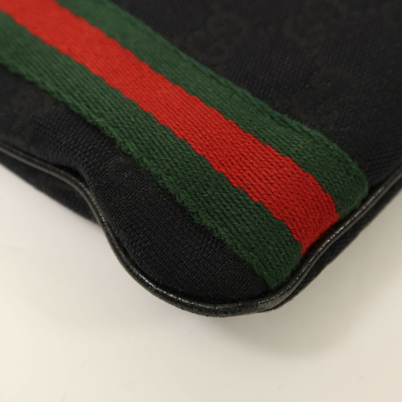 GUCCI 帆布Shoulder Bag金扣肩背袋-12