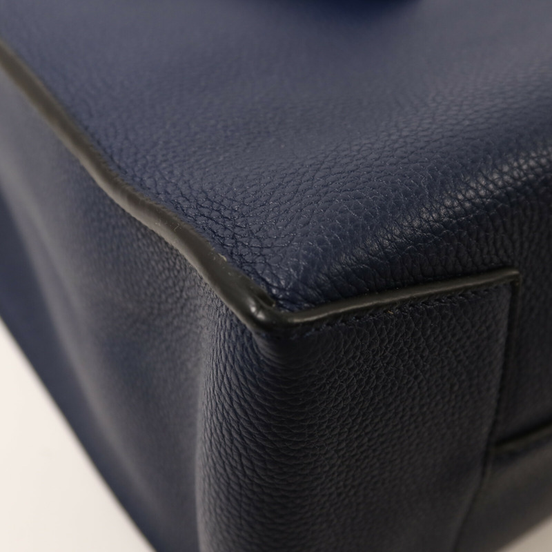 LOEWE 牛皮皮革Buckle Horizontal Tote銀扣手挽袋-12