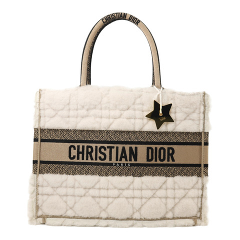Dior 羊毛/帆布Book Tote Medium手挽袋