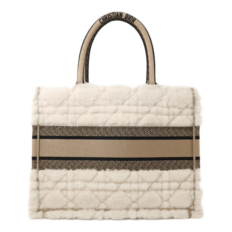 Dior 羊毛/帆布Book Tote Medium手挽袋-1