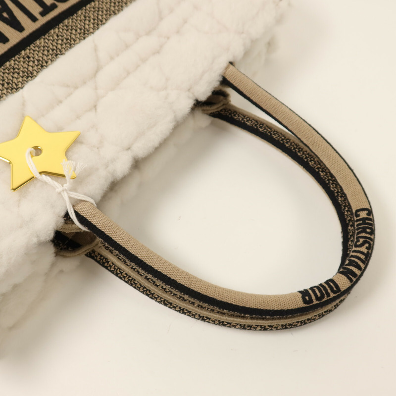 Dior 羊毛/帆布Book Tote Medium手挽袋-7