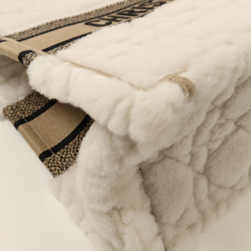 Dior 羊毛/帆布Book Tote Medium手挽袋-11