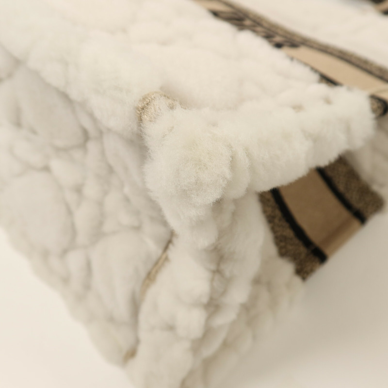 Dior 羊毛/帆布Book Tote Medium手挽袋-12