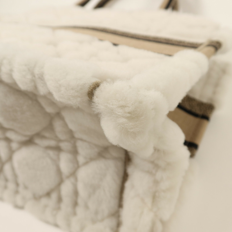 Dior 羊毛/帆布Book Tote Medium手挽袋-14