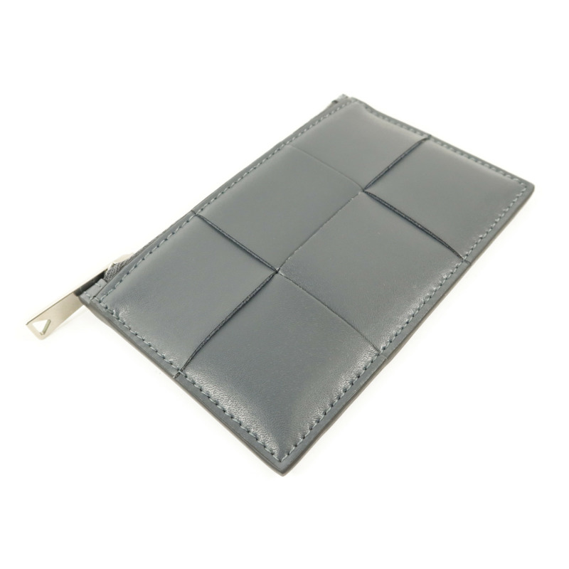 BOTTEGA VENETA 牛皮皮革Zippered Card Case銀扣卡片套-2