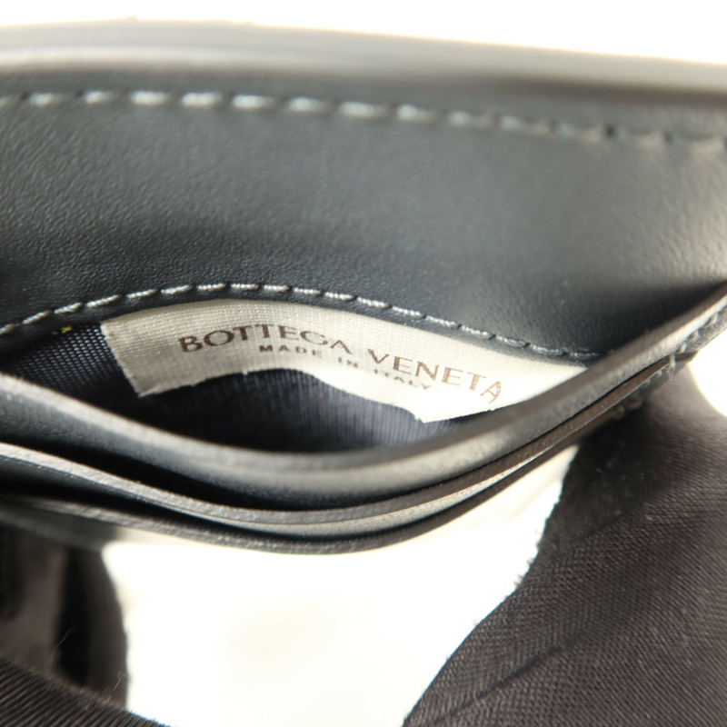BOTTEGA VENETA 牛皮皮革Zippered Card Case銀扣卡片套-6