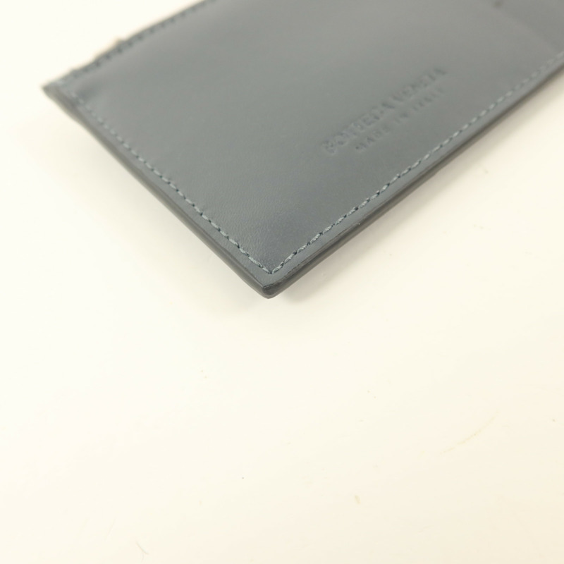 BOTTEGA VENETA 牛皮皮革Zippered Card Case銀扣卡片套-13