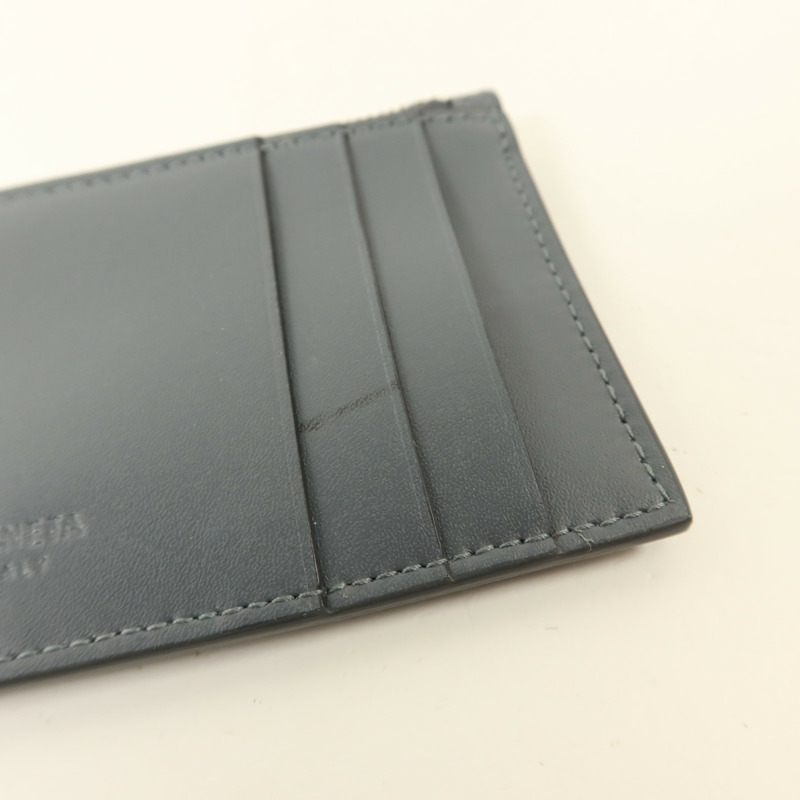 BOTTEGA VENETA 牛皮皮革Zippered Card Case銀扣卡片套-14